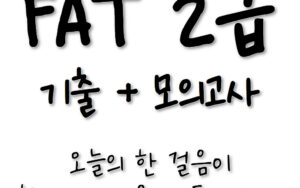 기출 + 모의고사 실무🎥아이캔! 삼일 FAT2급