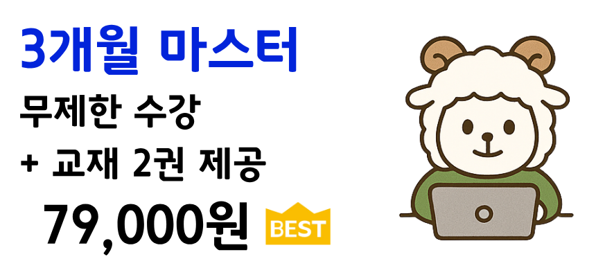 3개월 마스터